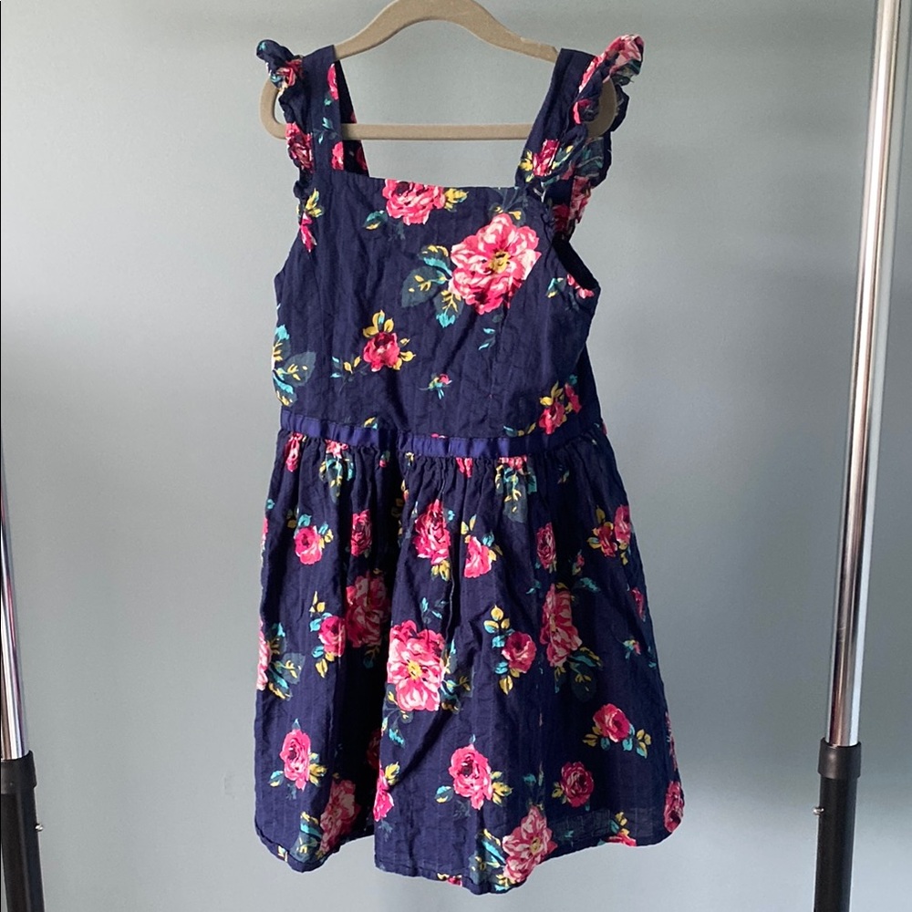 Zunie Pink and Red Flutter Sleeve Sundress